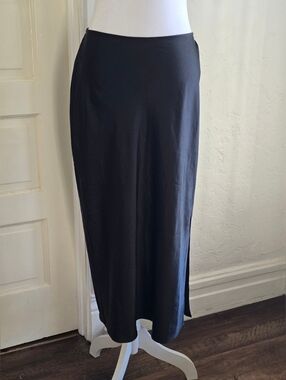 Old Navy Black Maxi Slip Skirt